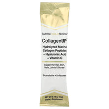 Load image into Gallery viewer, California Gold Nutrition, Collagen UP, Hydrolyzed Marine Collagen Peptides with Hyaluronic Acid and Vitamin C, Unflavored, 10 Packets, 0.18 oz (5 g) Each
