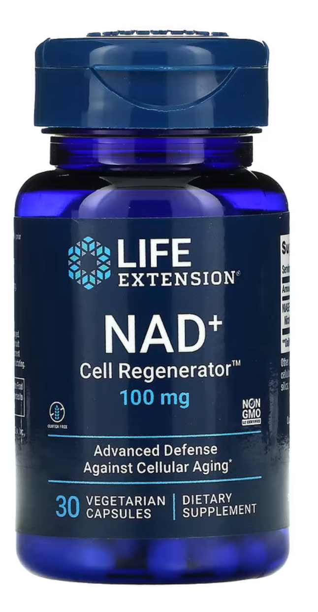 Life Extension, NAD+ Cell Regenerator, NIAGEN Nicotinamide Riboside, 100 mg, 30 Vegetarian Capsules