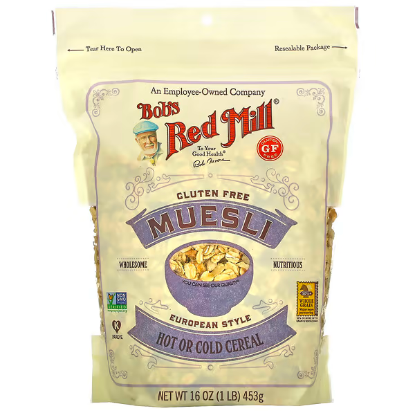 Bob's Red Mill - Muesli gluten free hot or cold cereal (453g)
